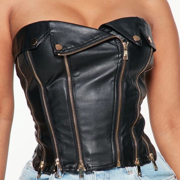 Fashion nova zip it up corset top - Picture 3 of 3
